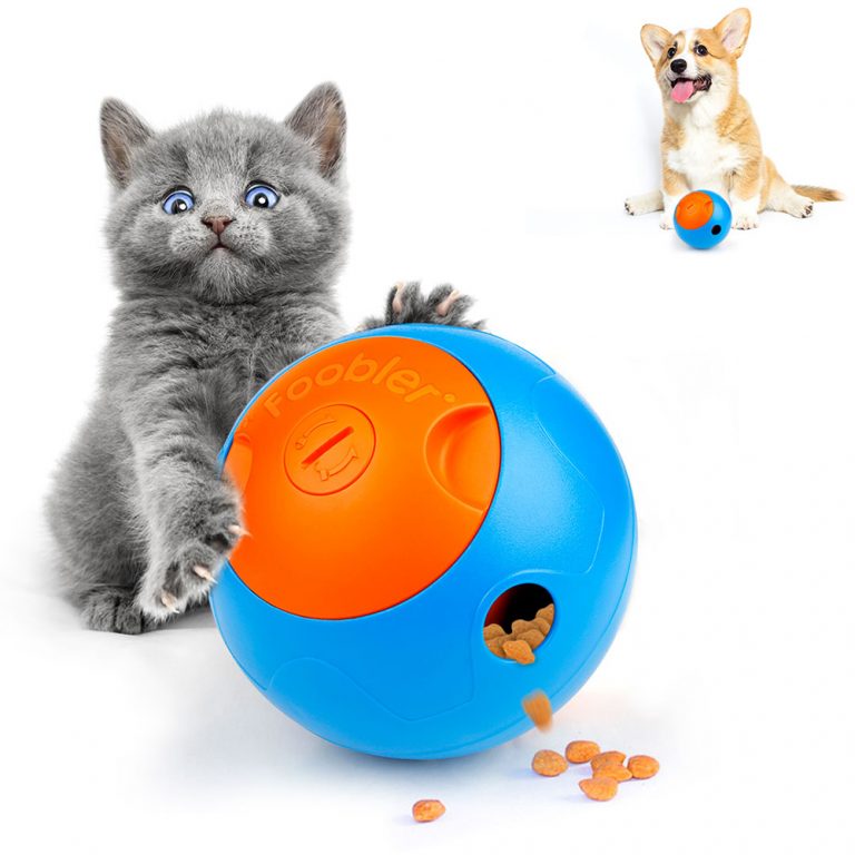 Dog Toys Mini Foobler Food Dispensing Dog Toys With Alert Timer (Dog Enrichment Toys For Dogs